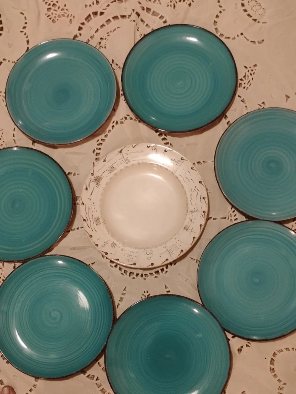 INDIAN FEAST Mikasa RETIRED STONE WARE EPLVC  DINNER PLATE AZTEC SOUTHWEST